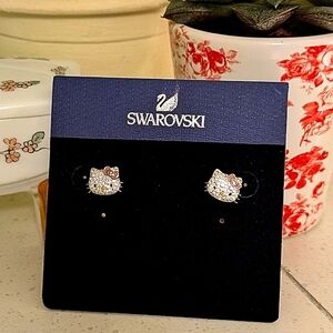 Swarovski Hello Kitty studs x 2013 collaboration